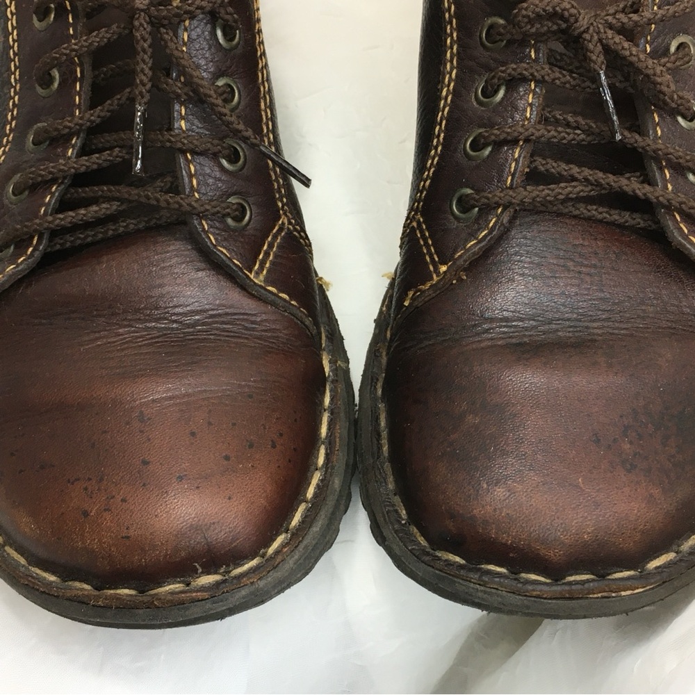 Born Brown Leather Lace-Up Derby Oxfords -8/39- - Picture 8 of 14